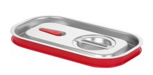 Gastronorm-Deckel mit Silikonrand, HENDI, Kitchen Line, GN 1/4, 265x162mm