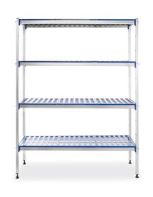 Estante de almacenamiento de aluminio, HENDI, 1280x405x(H)1685mm