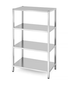 Regał magazynowy z 4 półkami pełnymi – skręcany, HENDI, Kitchen Line, 1000x600x(H)1800mm