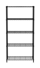 Lagerregal mit 5 Fächern, HENDI, Schwarz, 910x455x(H)1830mm