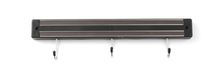 Knife magnet with hooks, HENDI, 3 hooks, Black, (L)340mm