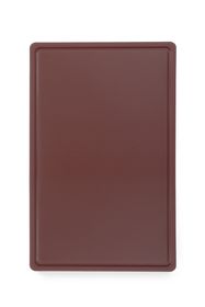 Cutting board HACCP Gastronorm 1/1, HENDI, GN 1/1, Brown, 530x325mm, Rectangular