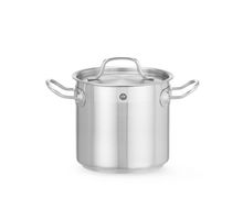 Garnek wysoki z pokrywką, HENDI, Profi Line, 3L, ⌀160x(H)150mm