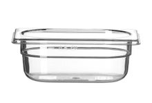 Container GN 1/9 polycarbonate, HENDI, Profi Line, GN 1/9, 0,6L, Transparent, 176x108x(H)65mm