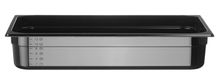 Container GN 1/1 black polycarbonate, HENDI, Profi Line, GN 1/1, 14L, Black, 530x325x(H)100mm