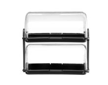 Witrynka Roll top, HENDI, czarny, 380x260x(H)355mm, Prostokątny