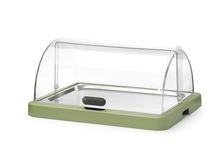 Roll top cooling display Duo UNIQ, HENDI, designed by Robert Bronwasser, Single, Green, 460x355x(H)220mm, Rectangular