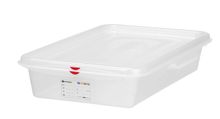 GN 2/3 container, polypropylene, HENDI, GN 2/3, 9L, Transparent, 354x325x(H)100mm, Rectangular