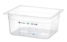 Recipiente Gastronorm 1/2, HENDI, GN 1/2, 9,5L, Transparente, 325x265x(H)150mm