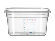 Container GN 1/4 HACCP, HENDI, GN 1/4, 3,5L, Transparent, 265x162x(H)150mm