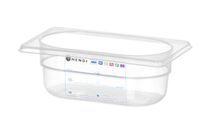 Pojemnik GN 1/9 HACCP, HENDI, GN 1/9, 0,6L, transparentny, 176x108x(H)65mm