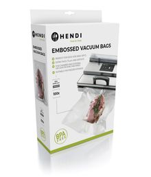 Embossed vacuum bags, HENDI, 100 pcs., 300x400mm