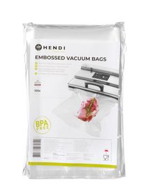 Embossed vacuum bags, 100 pcs, HENDI, 100 pcs., 150x250mm