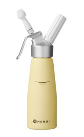 Láhev na šlehačku, HENDI, 0,5L, Pastelově žlutá, ⌀80x(H)260mm