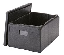 Professional grade insulated carrier CAM GOBOX XL, top-loaded, GN 1/1., Cambro, Black, 610x430x(H)320mm