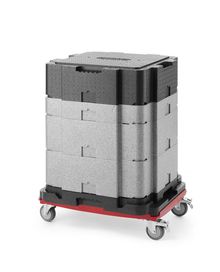 Multifunctional Cam GoBox insulated container, Cambro, Light grey, 641x641x(H)754mm