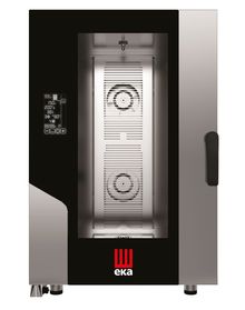 Piec konwekcyjno-parowy Millennial Black Mask Gastro, 11× GN 1/1 – sterowany elektronicznie, elektryczny, Tecnoeka, Millennial Black Mask, LEFT DOOR, 400V/15400W, 730x849x(H)1130mm