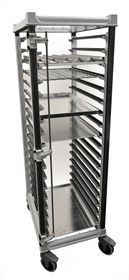 Vozík na prepravu tácok, 18x 600x400 mm, Cambro, 516x783x(H)171mm