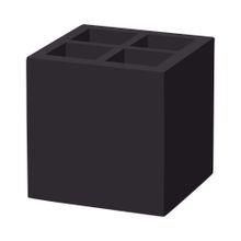 Skrzynka na sztućce i serwetki Madeira Black, czarny