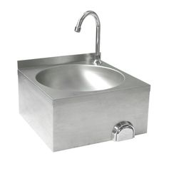 Waschbecken mit Kniebedienung, HENDI, 400x428x(H)406mm