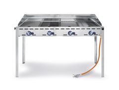 4-horákový plynový gril Green Fire Profi Line, HENDI, Profi Line, 22kW, 1400x612x(H)825mm
