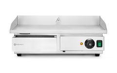Grillplatte Kitchen Line, glatt, HENDI, 220-240V/3000W, 615x533x(H)280mm