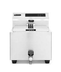 Frytownica z panelem cyfrowym z kranem spustowym 8 l, HENDI, Profi Line, 8L, 230V/3500W, 305x515x(H)345mm
