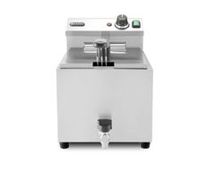 Frytownica XL z kranem spustowym, HENDI, Profi Line, 10L, 400V/6600W, 300x585x(H)377mm