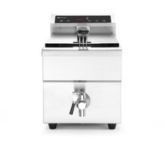 Frytownica indukcyjna z kranem spustowym, 8 l, HENDI, 8L, jasnoszary, 230V/3500W, 288x619x(H)408mm