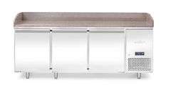 3 durų šaldymo stalas picai su granito stalviršiu, Arktic, 375L, Granitas, 230V/400W, 2010x800x(H)875mm