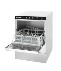 Umývačka riadu na sklo 40 x 40 – elektromechanické ovládanie, HENDI, 230V/2800W, 470x510x(H)710mm