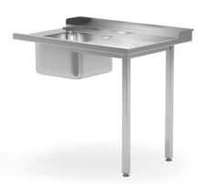 Ladetisch mit Spülbecken für Geschirrspüler, HENDI, linke Seite, 1200x700x(H)850mm