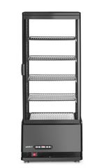 Witryna chłodnicza nastawna, 98 l, Arktic, czarny, 230V/210W, 444x397x(H)1100mm