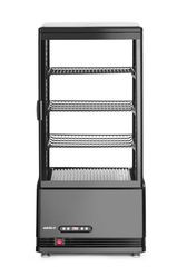 Witryna chłodnicza nastawna, 78 l, Arktic, czarny, 230V/170W, 444x397x(H)940mm