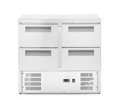 4 stalčių šaldytuvas su stalviršiu, Arktic, GN 1/1, 112L, 220-240V/143W, 900x700x(H)855mm