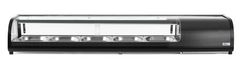 Witryna chłodnicza do sushi, Arktic, Pojemność: 5x GN 1/2 (H)40 mm – pojemniki w zestawie., czarny, 220-240V/190W, 1800x420x(H)265mm