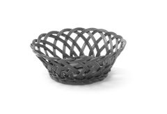 Körbe mit gewebtem Rand, HENDI, rund, Schwarz, 200x200x(H)65mm