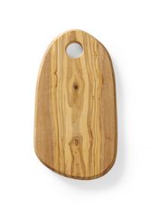 Tabla de servir, de madera de olivo, rectangular, con orificio, HENDI, 250x165x(H)18mm
