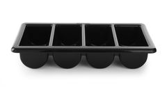 Bandejas para cubiertos, HENDI, Negro, 530x325x(H)100mm