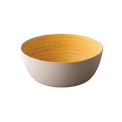 Miska Eco-Friedly Bamboo Fibre szara, Fine Dine, pomarańczowy