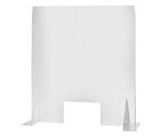 Organinio stiklo pastatoma pertvara su langeliu, HENDI, Permatomas, 700x700x(H)800mm