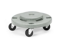 Trolley for round waste bin, AmerBox, fits 691403, ⌀400x(H)165mm