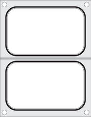 Matryca do zgrzewarki Duni DF10, HENDI, na dwie tacki 178x113 mm