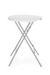 Mesa de bar, AmerBox, Carga máxima 80 kg., Blanco, ⌀800x(H)1100mm