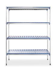 Aluminium storage rack , HENDI, 1280x405x(H)1685mm