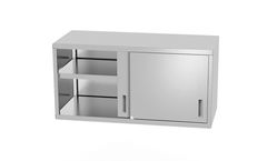 Wandschrank – verschweißt, mit Schiebetüren, HENDI, Profi Line, 1000x300x(H)600mm
