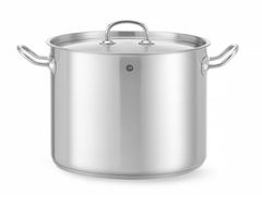 Kochtopf, hoch - mit Deckel, HENDI, Kitchen Line, 13,5L, ⌀280x(H)220mm
