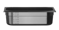 Pojemnik GN 1/3 z czarnego poliwęglanu, HENDI, Profi Line, GN 1/3, 4L, czarny, 325x176x(H)100mm
