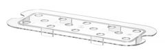Grotelės gastro talpykloms GN iš polikarbonato, HENDI, Profi Line, GN 1/3, Permatomas, 266x116mm