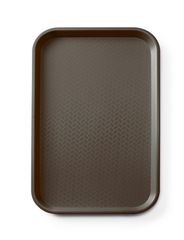 Taca fast food z polipropylenu GN 1/1, AmerBox, GN 1/1, brązowy, 530x325x(H)20mm, Prostokątny
